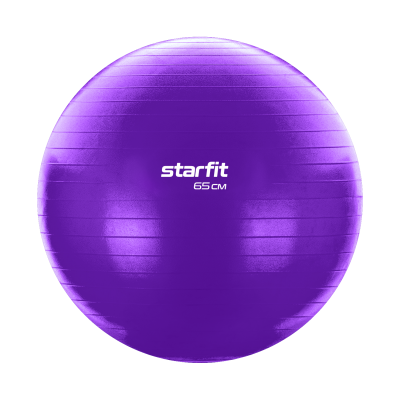 Фитбол GB-108 антивзрыв, 1000 гр, фиолетовый, 65 см